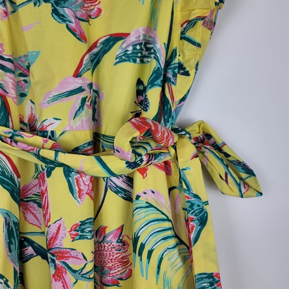 NWT Banjanan Yellow Bulbul Dress Size Large - Picture 3 of 12